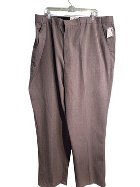 Kings Court Dress Pants Men 48x40 Gray Pleated Teflon Career Office NWT Tall
